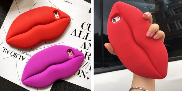 Лучшие чехлы для iPhone: Чехол-губы