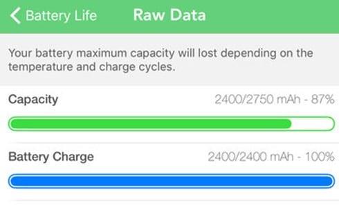 подробная информация о батарее iPhone в Battery Life